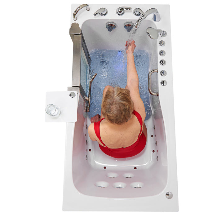Ella Ultimate Walk-in Tub - Acrylic Walk-In Tub (29.75″W x 59.75″L) with Hydro & Air Jets & Foot Massage - Ella's Bubbles - Ella's Bubbles - Ambient Home