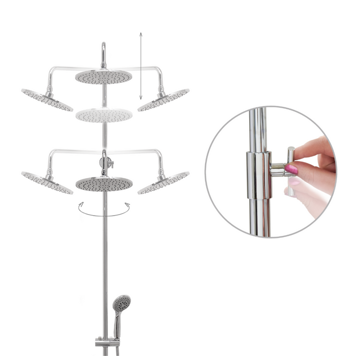Ella's Bubbles Shower Column Kit for Walk-In Tub Deck Mount Faucets - Ella's Bubbles - Ambient Home