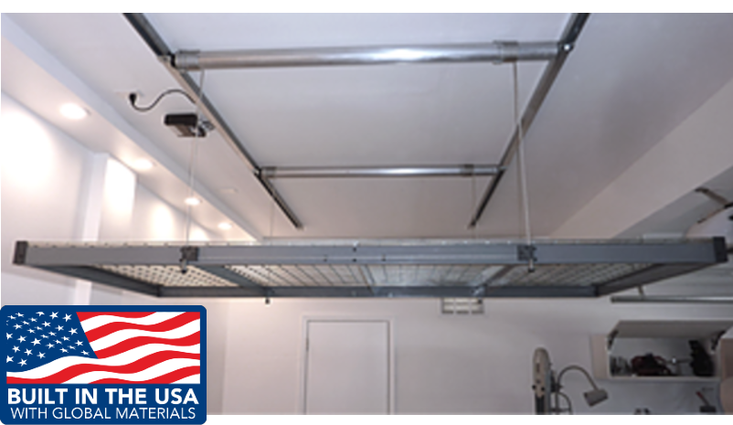 Garage Storage Lift 400 lbs w/ Remote - Auxx-Lift 1400 - Auxx Lift - Ambient Home