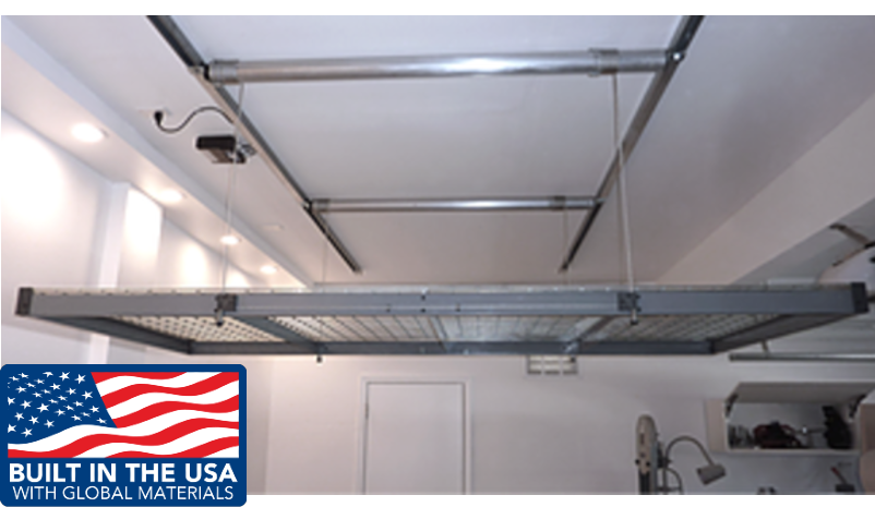 Garage Storage Lift 600 lbs w/ Remote - Auxx-Lift 1600 - Auxx Lift - Ambient Home