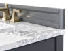 Ancerre Designs Adeline Bath Vanity with Marble Vanity Top in Carrara White with White Basin - Ancerre Designs - Ambient Home