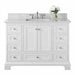 Ancerre Designs Audrey Vanity in White with Marble Vanity Top in White with White Basin - Ancerre Designs - Ambient Home