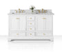 Ancerre Designs Audrey Vanity in White with Marble Vanity Top in White with White Basin - Ancerre Designs - Ambient Home