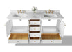 Ancerre Designs Audrey Vanity in White with Marble Vanity Top in White with White Basin - Ancerre Designs - Ambient Home