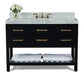 Ancerre Designs Elizabeth Vanity with Marble Vanity Top in Carrara White with White Basin - Ancerre Designs - Ambient Home