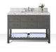 Ancerre Designs Elizabeth Vanity with Marble Vanity Top in Carrara White with White Basin - Ancerre Designs - Ambient Home