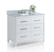 Ancerre Designs Ellie Vanity in White with Marble Vanity Top in White with White Basin - Ancerre Designs - Ambient Home