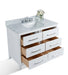 Ancerre Designs Ellie Vanity in White with Marble Vanity Top in White with White Basin - Ancerre Designs - Ambient Home