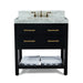 Ancerre Designs Elizabeth Vanity with Marble Vanity Top in Carrara White with White Basin - Ancerre Designs - Ambient Home