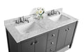 Ancerre Designs Kayleigh Vanity with Marble Vanity Top in Carrera White with White Basin - Ancerre Designs - Ambient Home