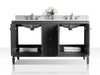 Ancerre Designs Kayleigh Vanity with Marble Vanity Top in Carrera White with White Basin - Ancerre Designs - Ambient Home