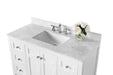 Ancerre Designs Maili Vanity with Marble Vanity Top in Carrara White with White Basin - Ancerre Designs - Ambient Home