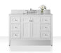 Ancerre Designs Maili Vanity with Marble Vanity Top in Carrara White with White Basin - Ancerre Designs - Ambient Home