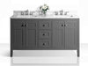 Ancerre Designs Maili Vanity with Marble Vanity Top in Carrara White with White Basin - Ancerre Designs - Ambient Home