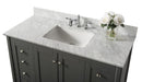 Ancerre Designs Shelton Vanity with Marble Vanity Top in Carrara White with White Basin - Ancerre Designs - Ambient Home