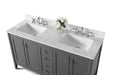 Ancerre Designs Shelton Vanity with Marble Vanity Top in Carrara White with White Basin - Ancerre Designs - Ambient Home