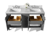 Ancerre Designs Shelton Vanity with Marble Vanity Top in Carrara White with White Basin - Ancerre Designs - Ambient Home