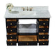 Ancerre Designs Audrey Vanity with Marble Vanity Top in White with White Basin and Gold Hardware with Mirror - Ancerre Designs - Ambient Home