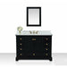 Ancerre Designs Audrey Vanity with Marble Vanity Top in White with White Basin and Gold Hardware with Mirror - Ancerre Designs - Ambient Home