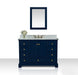 Ancerre Designs Audrey Vanity with Marble Vanity Top in White with White Basin and Gold Hardware with Mirror - Ancerre Designs - Ambient Home