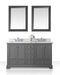 Ancerre Designs Audrey Vanity with Marble Vanity Top in White with White Basin and Gold Hardware with Mirror - Ancerre Designs - Ambient Home