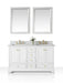 Ancerre Designs Audrey Vanity with Marble Vanity Top in White with White Basin and Gold Hardware with Mirror - Ancerre Designs - Ambient Home