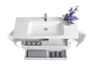 Ancerre Designs Gwyneth Vanity in White with Solid Surface Vanity Top in White with White Basin and Mirror - Ancerre Designs - Ambient Home