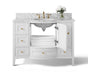 Ancerre Designs Lauren Vanity Marble Vanity Top in Carrara White with White Basin with Mirror - Ancerre Designs - Ambient Home