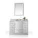 Ancerre Designs Lauren Vanity Marble Vanity Top in Carrara White with White Basin with Mirror - Ancerre Designs - Ambient Home