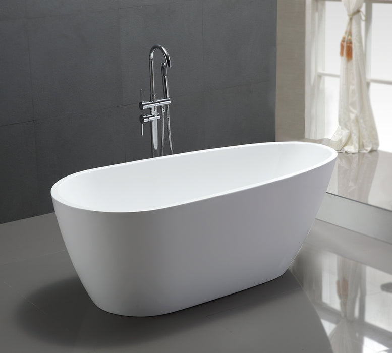 Legion Furniture WE6515 67 Inch White Acrylic Tub, No Faucet - Legion Furniture Tubs - Ambient Home