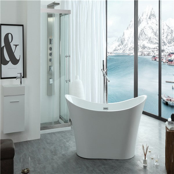 Legion Furniture WE6805 67 Inch White Acrylic Tub, No Faucet - Legion Furniture Tubs - Ambient Home