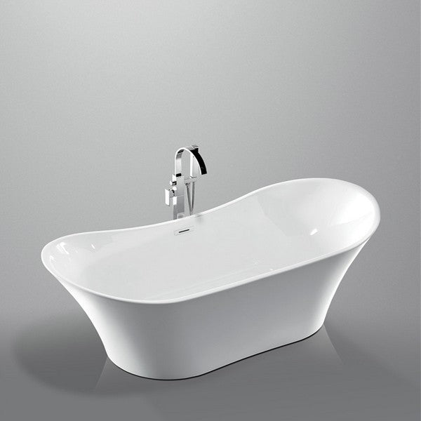 Legion Furniture WE6805 67 Inch White Acrylic Tub, No Faucet - Legion Furniture Tubs - Ambient Home