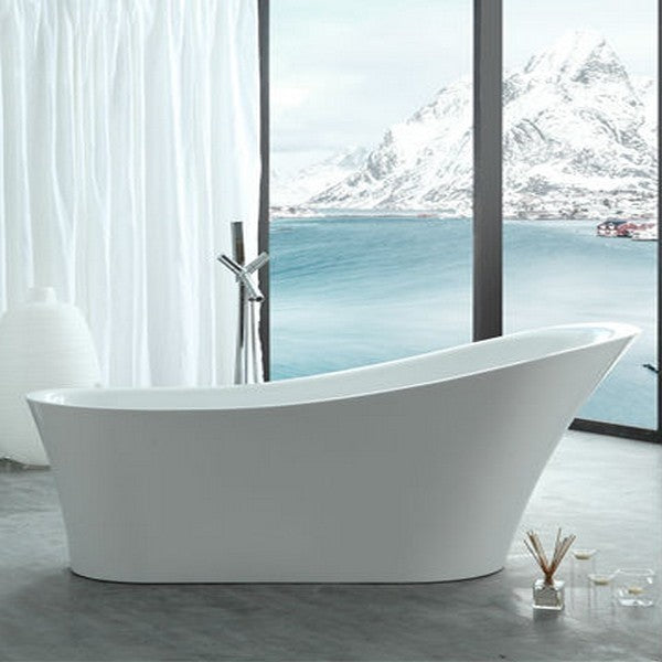 Legion Furniture WE6843 67 Inch White Acrylic Tub, No Faucet - Legion Furniture Tubs - Ambient Home