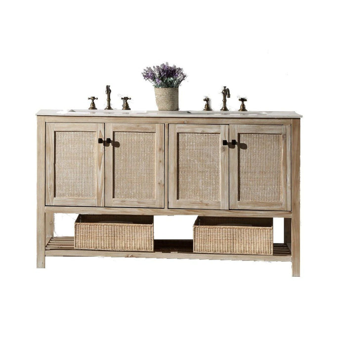 Legion Furniture 60 Inch Solid Wood Vanity | WH5160 - Legion Furniture - Ambient Home