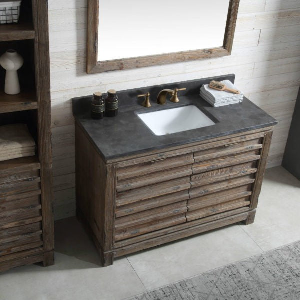 Legion Furniture WH8448 48 Inch Wood Vanity in Brown with Marble WH5148 Top, No Faucet - Legion Furniture - Ambient Home