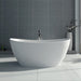 Legion Furniture WJ8611-W 64.2 Inch White Matt Solid Surface Tub, No Faucet - Legion Furniture Tubs - Ambient Home