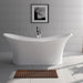 Legion Furniture WJ8614-W 68.9 Inch White Matt Solid Surface Tub, No Faucet - Legion Furniture Tubs - Ambient Home
