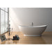 Legion Furniture WJ8620-W 70.7 Inch White Matt Solid Surface Tub, No Faucet - Legion Furniture Tubs - Ambient Home