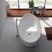 Legion Furniture WJ8643-W 63 Inch White Matt Solid Surface Tub, No Faucet - Legion Furniture Tubs - Ambient Home