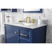 Legion Furniture WLF2136-B 36 Inch Blue Finish Sink Vanity Cabinet with Carrara White Top - Legion Furniture - Ambient Home