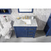 Legion Furniture WLF2136-B 36 Inch Blue Finish Sink Vanity Cabinet with Carrara White Top - Legion Furniture - Ambient Home