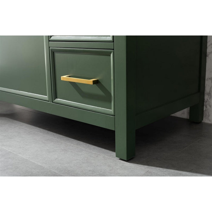 Legion Furniture WLF2136-VG 36 Inch Vogue Green Finish Sink Vanity Cabinet with Carrara White Top - Legion Furniture - Ambient Home