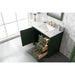 Legion Furniture WLF2136-VG 36 Inch Vogue Green Finish Sink Vanity Cabinet with Carrara White Top - Legion Furniture - Ambient Home