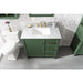 Legion Furniture WLF2136-VG 36 Inch Vogue Green Finish Sink Vanity Cabinet with Carrara White Top - Legion Furniture - Ambient Home