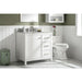 Legion Furniture WLF2136-W 36 Inch White Finish Sink Vanity Cabinet with Carrara White Top - Legion Furniture - Ambient Home