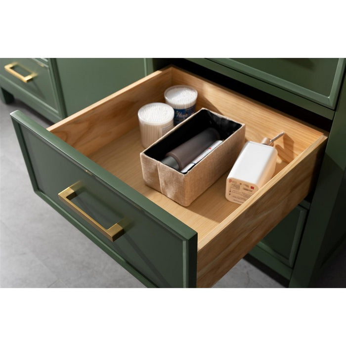 Legion Furniture WLF2160S-VG 60 Inch Vogue Green Finish Single Sink Vanity Cabinet with Carrara White Top - Legion Furniture - Ambient Home