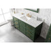 Legion Furniture WLF2160S-VG 60 Inch Vogue Green Finish Single Sink Vanity Cabinet with Carrara White Top - Legion Furniture - Ambient Home