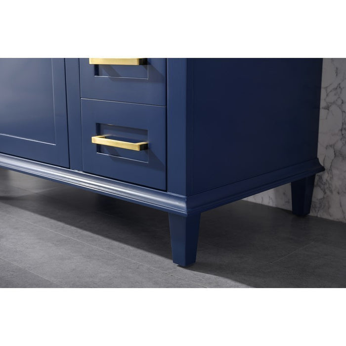 Legion Furniture WLF2236-B 36 Inch Blue Finish Sink Vanity Cabinet with Carrara White Top - Legion Furniture - Ambient Home