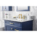 Legion Furniture WLF2236-B 36 Inch Blue Finish Sink Vanity Cabinet with Carrara White Top - Legion Furniture - Ambient Home