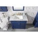 Legion Furniture WLF2236-B 36 Inch Blue Finish Sink Vanity Cabinet with Carrara White Top - Legion Furniture - Ambient Home